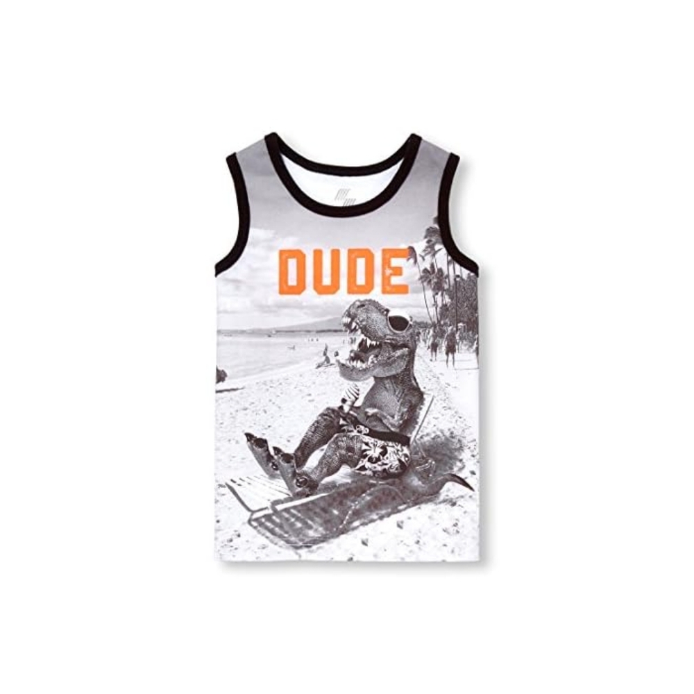 The Children's Place DUDE Dinosaur Tank Top size 5T